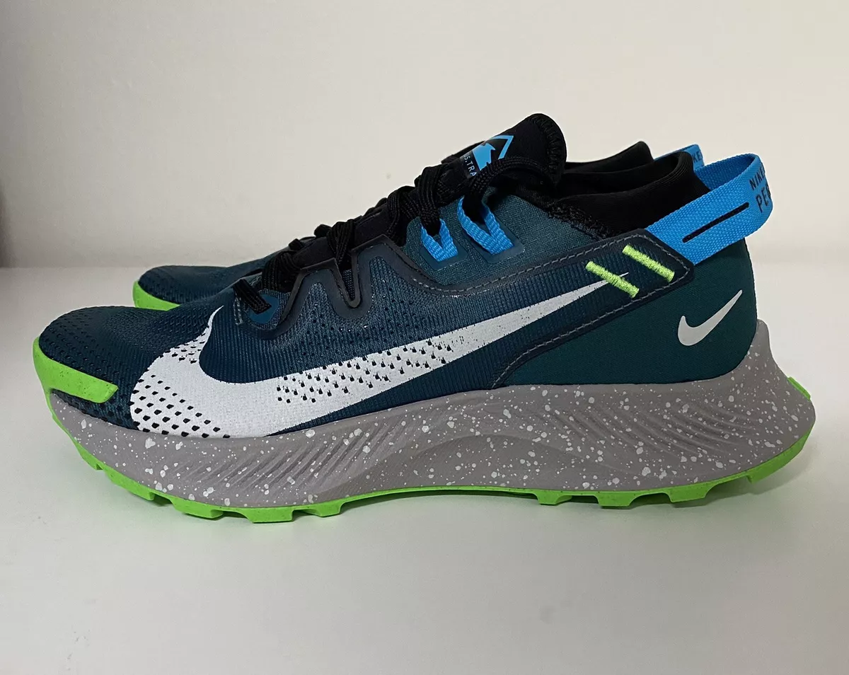 censuur aangenaam Baan Nike Pegasus Trail 2 Dark Teal Green Silver Mens Sz 6.5/ Women's Sz 8  CK4305-300 | eBay