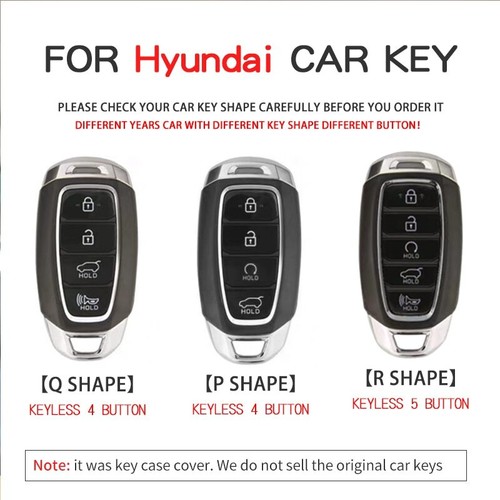 Soft TPU Car Remote Key Case Cover For Hyundai Palisade Elantra Key Fob Keychain - Picture 3 of 10