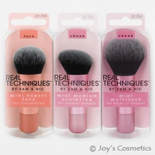 1 REAL TECHNIQUES Full Sized Head Compact Handle Mini Brush "Pick Your 1 Type"