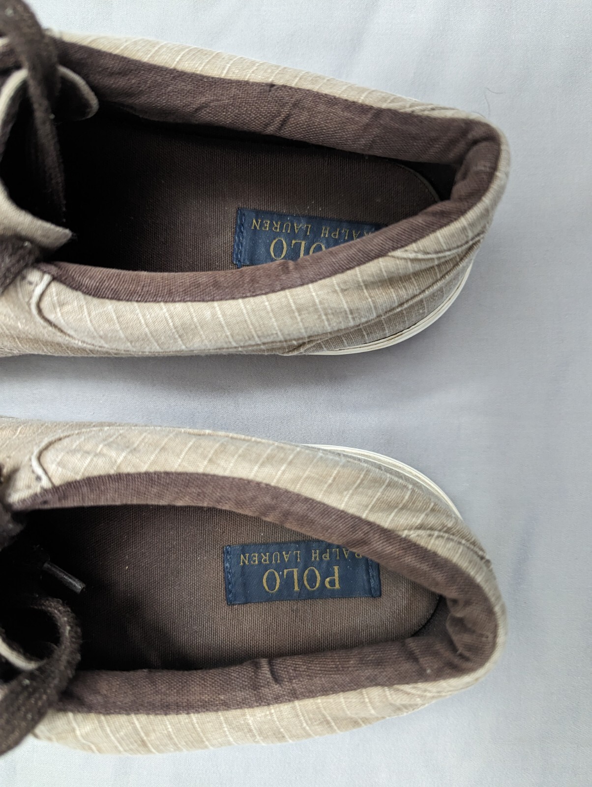 PONY Polo Ralph Lauren scarpe casual da uomo taglia 11D beige