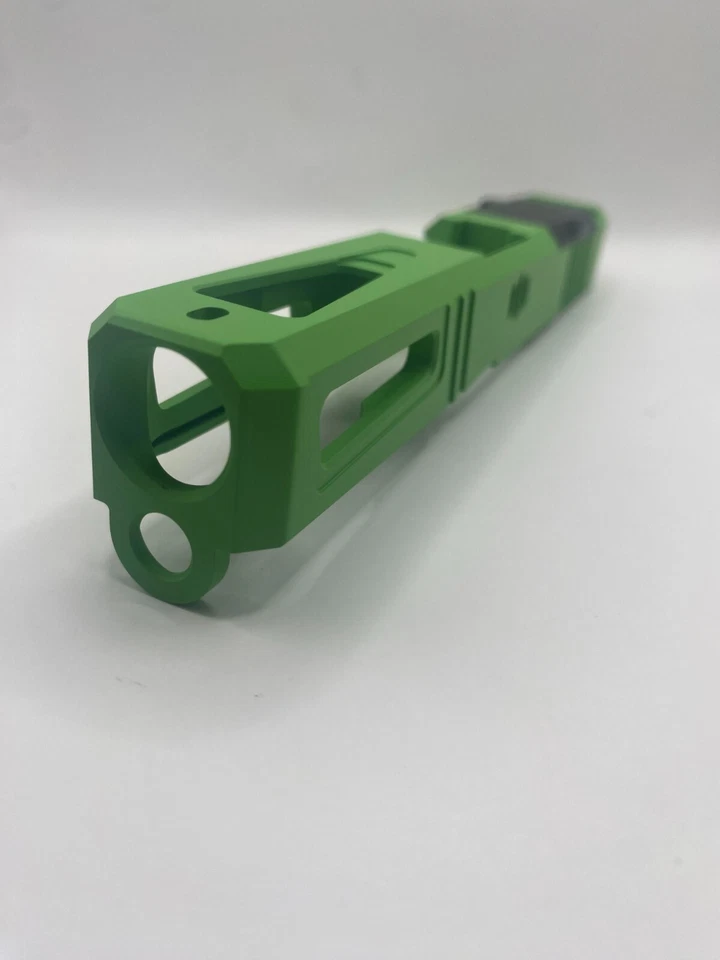 Viper Para Glock 19 Diapositiva Personalizada Gen 1-3 NUEVO Cerakote Superior Despojado Verde Mamba Foto 3 de 4