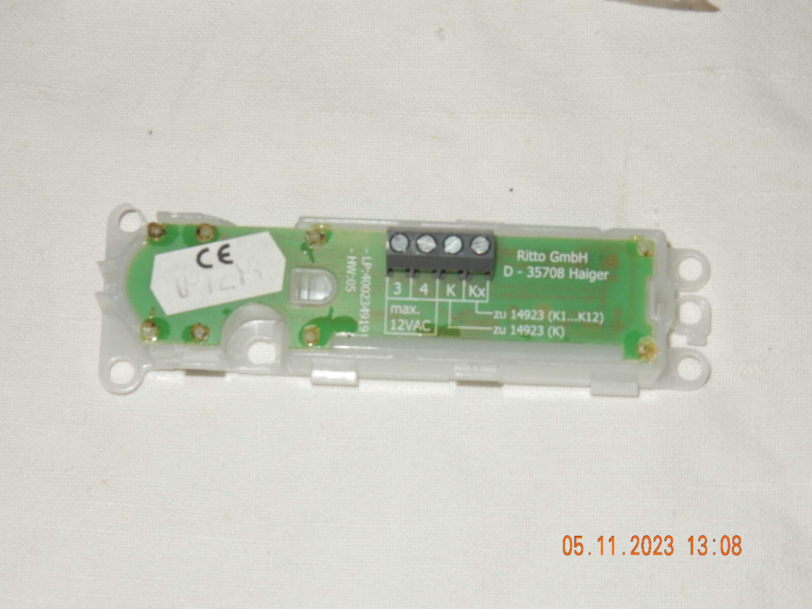 RITTO Klingeltaster HV:05 mit LP:400234919 für Türstation Acero  