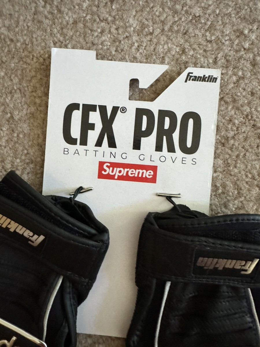 Supreme Franklin CFX Pro Batting Gloves Black 100% Authentic DS