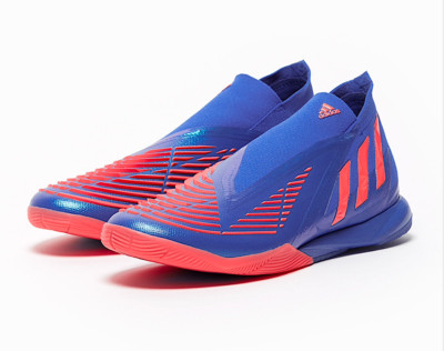 ADIDAS PREDATOR EDGE.1 IN - HI-RES BLUE/TURBO Orange TF INDOOR GX0015 Size 13