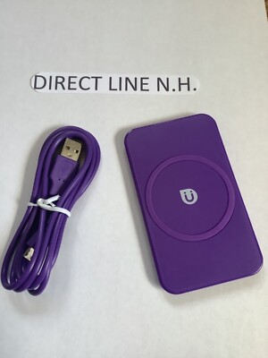 5 Watt QI Wireless Charging Pad w/4  Charging Cable PURPLE Uber Same Day Ship ! 