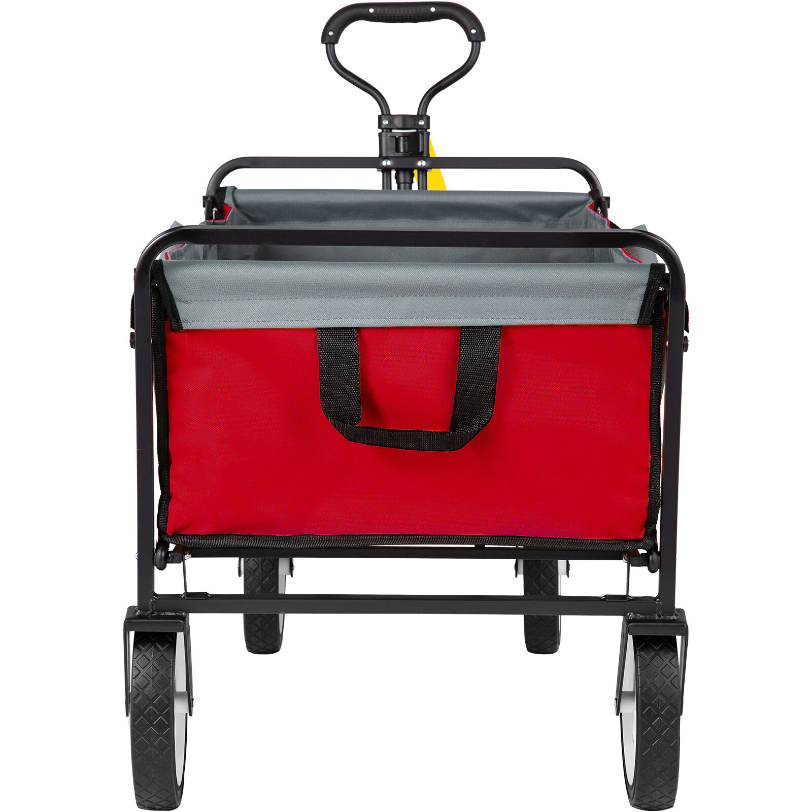 VEVOR Folding Wagon Cart Heavy Duty Utility Collapsible Wagon 176 lb Garden Cart สำนักงานสิทธิ