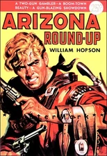 Arizona Round-Up Western Pulp Book Cover Poster Print Vintage Retro Style
