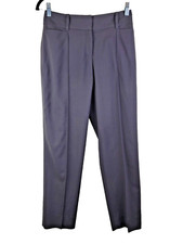 MM LaFleur 0 Chester Fine Lightweight Wool Dress Pants Fig Capri Crop Career