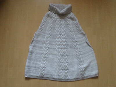 Caslon Damen Poncho Gr. 38-42 in hellgrau neuwertig