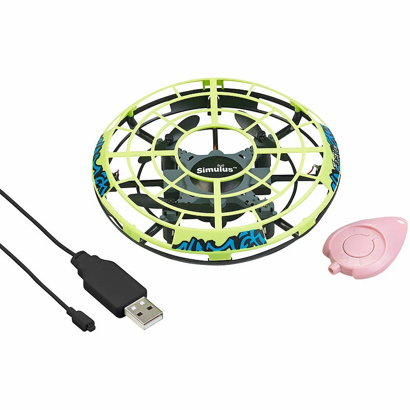 Simulus Selbstfliegendes Quadrocopter-Ufo mit Infrarot-Sensoren und LEDs - Bild 4 von 4
