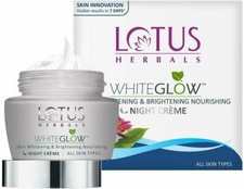 Lotus Herbals White Glow Skin Whitening  Brightening Nourishing Night Cr me 60g