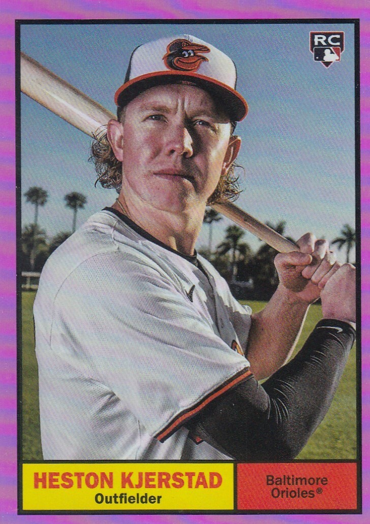 HESTON KJERSTAD TOPPS ARCHIVES ROOKIE PINK FOILBOARD FOIL RC ORIOLES #11 2024 24