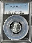 1943  1C Lincoln Wheat One Cent  PCGS MS65   80562451