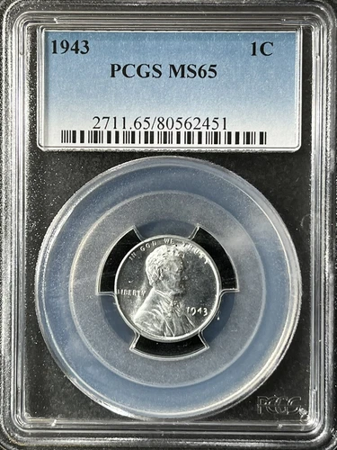 1943  1C Lincoln Wheat One Cent  PCGS MS65   80562451