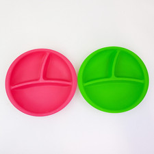 Parents Choice Section Plates Microwaveable Food Tray Divided Stackable Plates