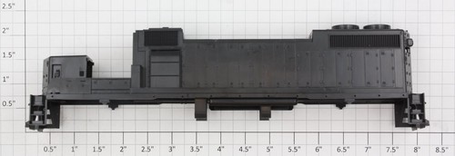 Carrocería Athearn 46940 escala HO negra GP38-2 (10) | Condition: New