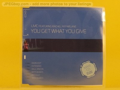 LMC FT RACHEL MCFARLANE YOU GET WHAT YOU GIVE (X18) 6 Track CD SIngle including 