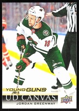 2019-20 Upper Deck Young Guns Canvas Jordan Greenway Auto Minnesota Wild #C226
