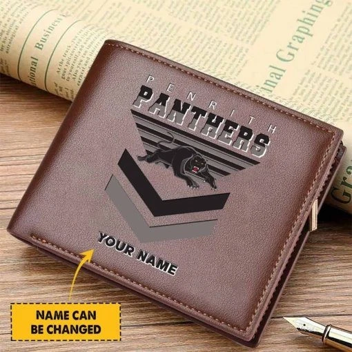 Penrith Panthers Custom Name Special Edition Leather Wallet
