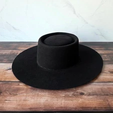 Mackey Custom Hats Black 100X Beaver Cowboy Hat Size 7-1/4 Ron Graham Colt Xpert
