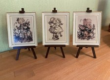 Drei Hummel Galerie Porzellanbilder mit Staffelei Wie Neu