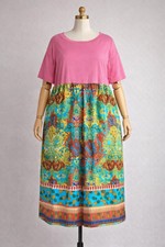 ✨MARINA RINALDI  Abito midi in COTONE   MR 25= IT54, DE46, FR50, GB20