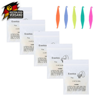 Zahnspangen Gummibänder Set Kieferorthopädische Elastics für Zahnlücken und Fehl