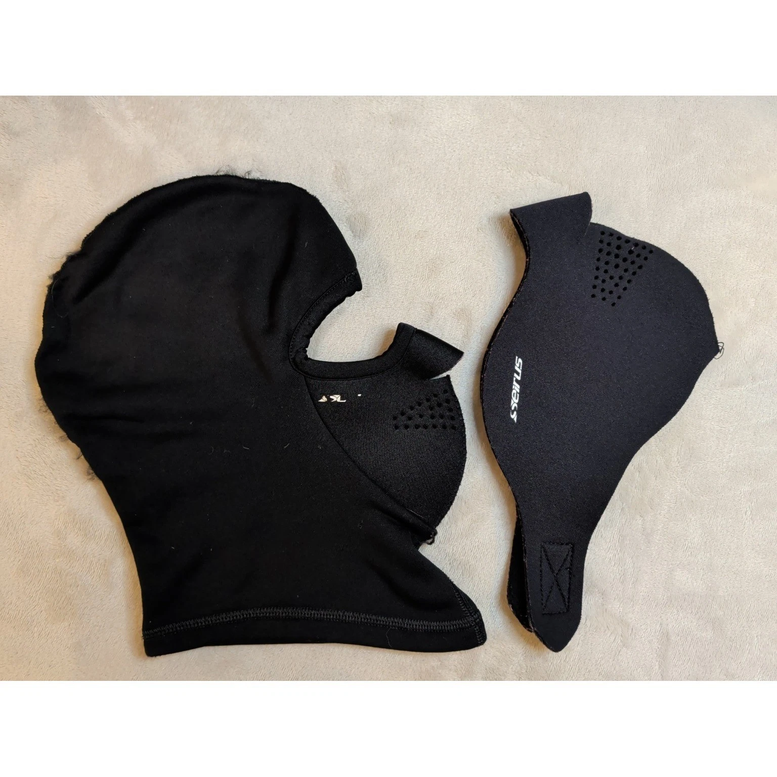 Seirus Neoprene Face Mask Balaclava & Gloves Set Black Winter Ski L/XL
