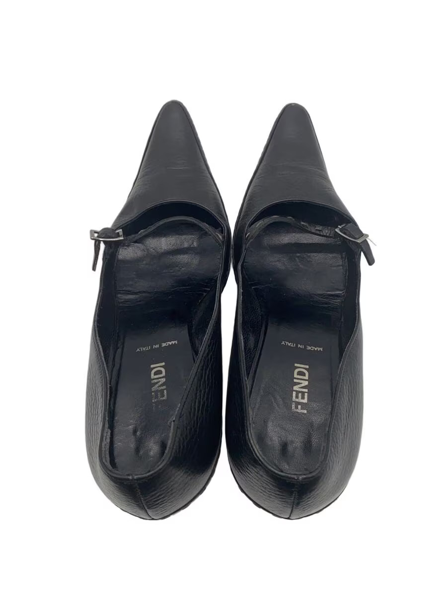 Fendi Pumps 37 Blk Leather Jli49 thumbnail 3