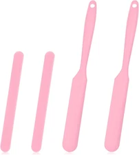 Silicone Stir Sticks Kit for Epoxy, 2Pcs Spatula Scraper, 2Pcs Large Silicone Re