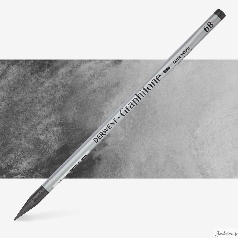 Derwent Graphitone Watersoluble Graphite Pencil Stick 6B For Drawing And Washes