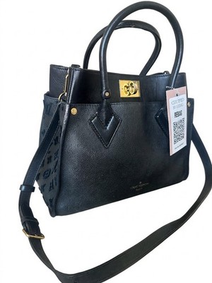 Louis Vuitton OnTheGo GM Monogram Empreinte Black Leather Tote Bag M44925 Rebag