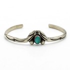 Southwest Signed Sterling Turquoise Coral Floral Cuff Bracelet Lot of 3 #S5387-1 — photo 2