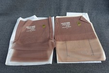 New Vintage 2 Pairs Kayser Stockings 11 Wonder Loc Runless Sheers Taupe Seamless