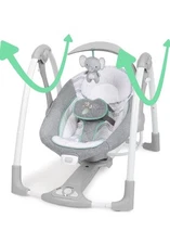 Ingenuity ConvertMe 2-in-1 Portable Baby Swing 2 Infant Seat - Raylan