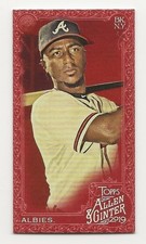 2019 Topps Allen & Ginter 'X' OZZIE ALBIES Red Mini SSP 5/5 - Braves #13