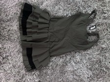 Missguided Green Ruffle Sleeveless Crew Neck ...