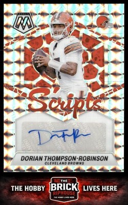 Dorian Thompson-Robinson 2024 Panini Mosaic Scripts Auto Cleveland Browns