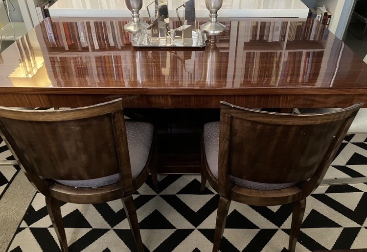 FRENCH ART DECO DINING TABLE RALPH LAUREN /DESKEY/ RUHLMANN/ ROHDE ...