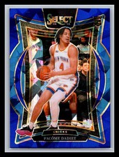 Pacome Dadiet Rookie New York Knicks 2024-25 Panini Select #99 Blue Cracked Ice