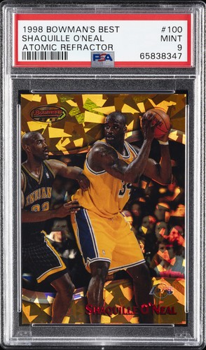 Shaquille O'Neal [Atomic Refractor] #100 1998 Bowman's Best card