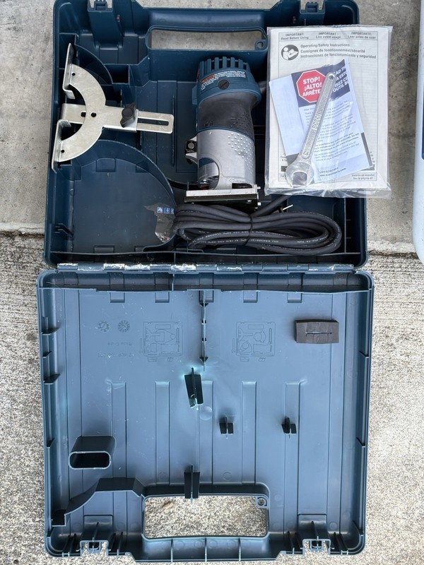 Bosch 20V Corded Electric Router Tool Kit w/ Carry Case, Blue (Open Box)