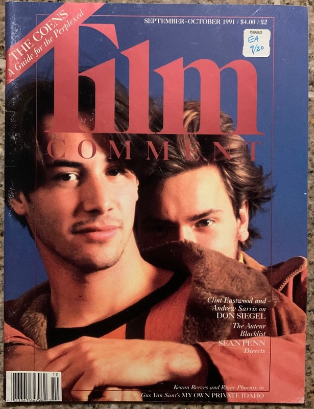 RIVER PHOENIX KEANU REEVES 1991 FILM COMMENT MAG MY OWN PRIVATE IDAHO