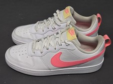 Nike Court Borough 2 Low White Sunset Pulse Youth Sz 7Y Shoes BQ5448-108