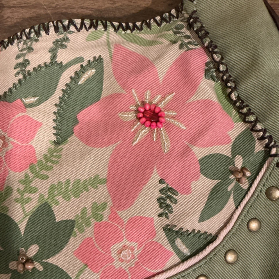 Tommy Hilfiger Bolso Hobo Cartera Bordada con Cuentas/Borlas  Foto 3 de 4