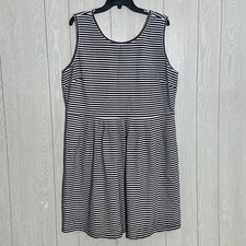 Tommy Hilfiger Blue/White Stripe Sleeveless Dress Size XXL