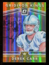 2017 Optic #6 Derek Carr Gridiron Kings Gold 02/10 Raiders