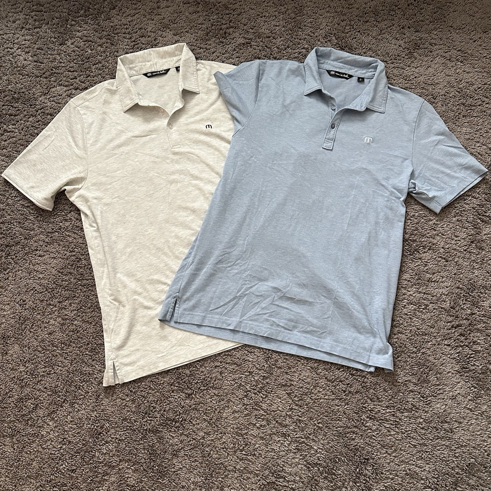 Travis Mathew Men's Golf Polo Performance Pima Cotton Short Sleeve Size Large