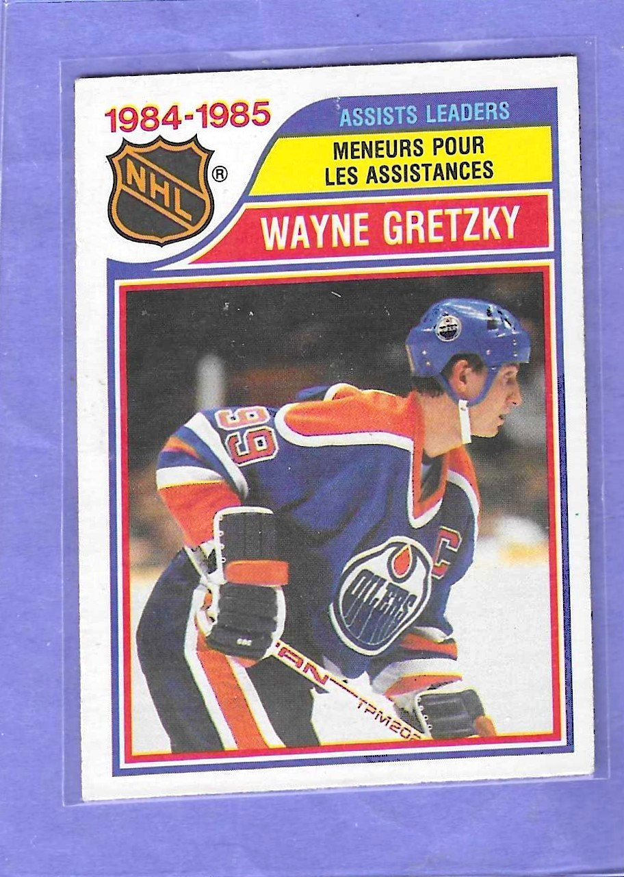 1985-86 O-Pee-Chee Wayne Gretzky HOF Edmonton Oilers #258 NM-MT
