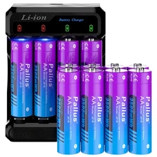 1.5V Lithium Rechargeable AA Batteries 3500mWh High Capacity AA Batteries Lot